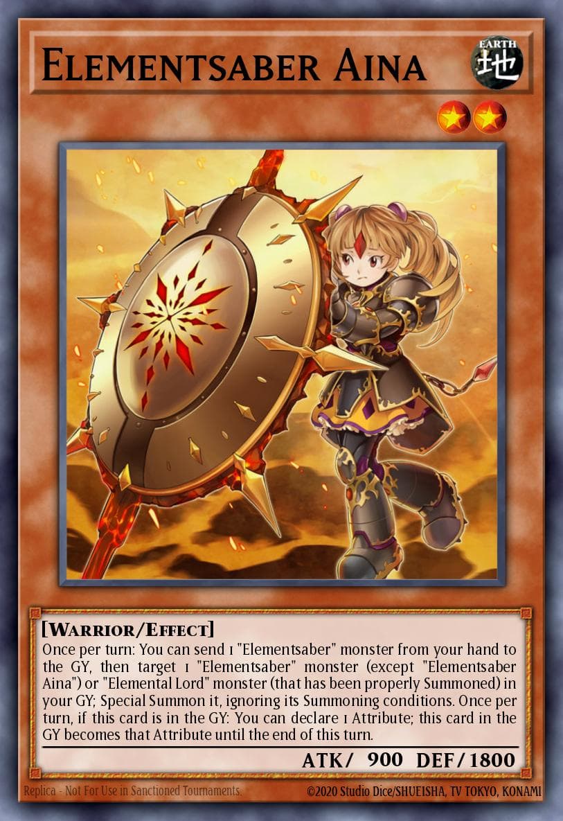 Elementsaber Aina Flames of Destruction Special Edition card
