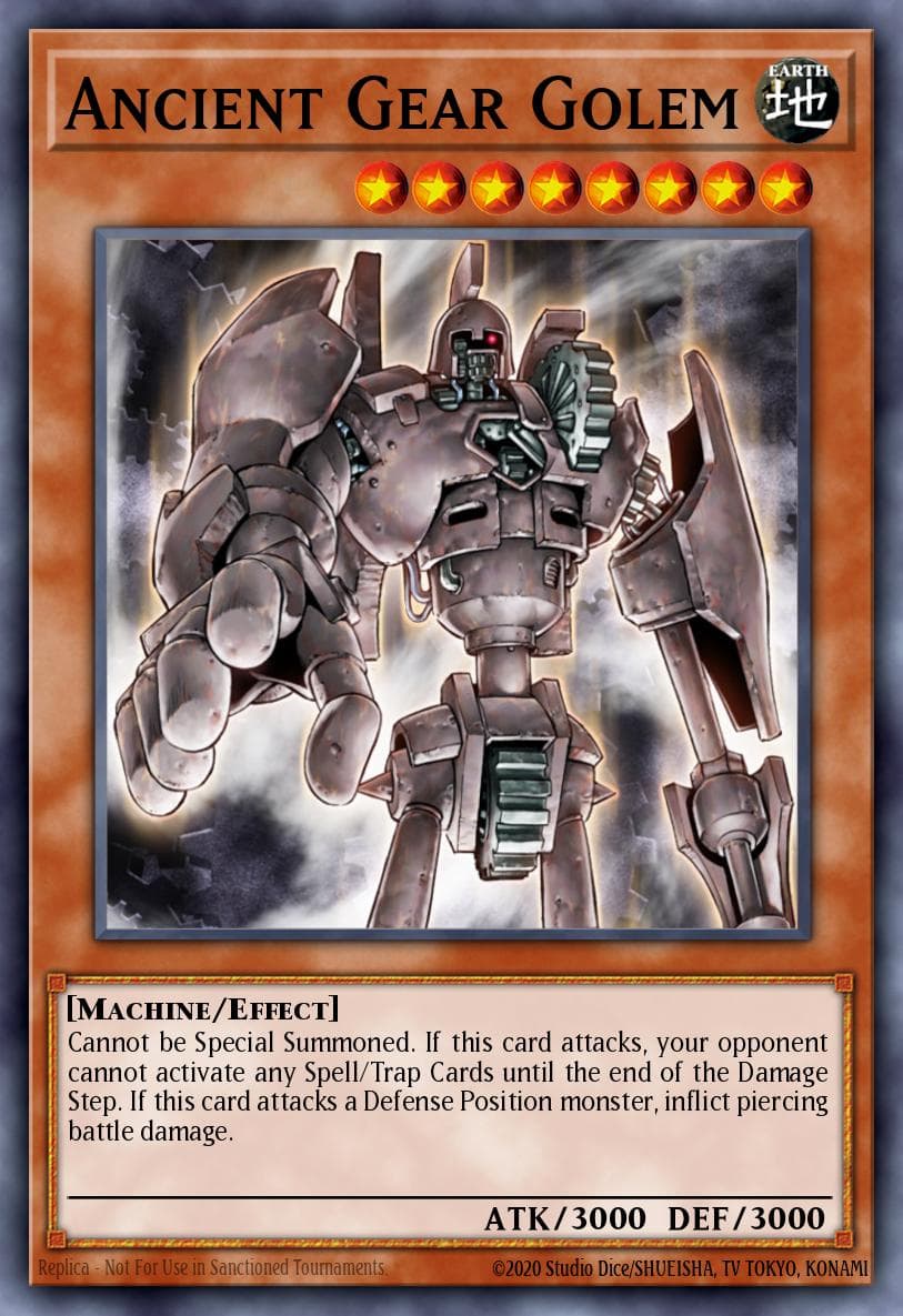Ancient Gear Golem Machine Reactor Structure Deck card