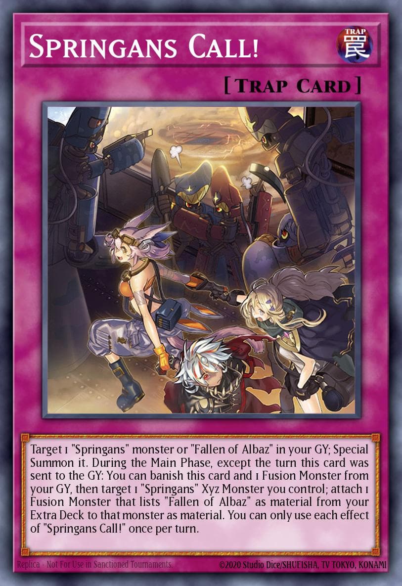 Springans Call! Blazing Vortex Premiere! promotional card card