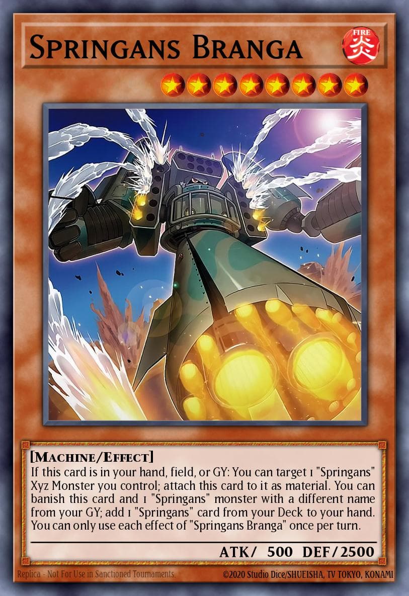 Springans Branga Blazing Vortex Premiere! promotional card card