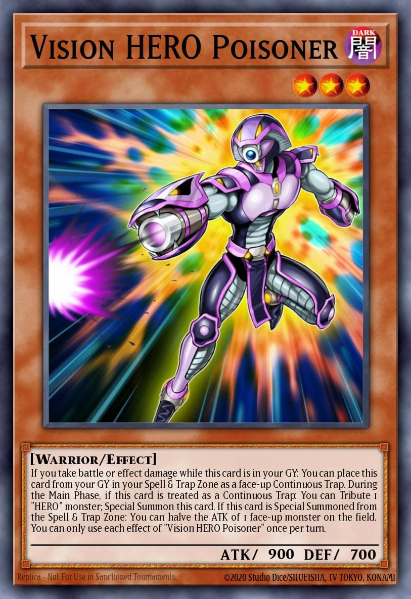 Vision HERO Poisoner Battles of Legend: Chapter 1 card