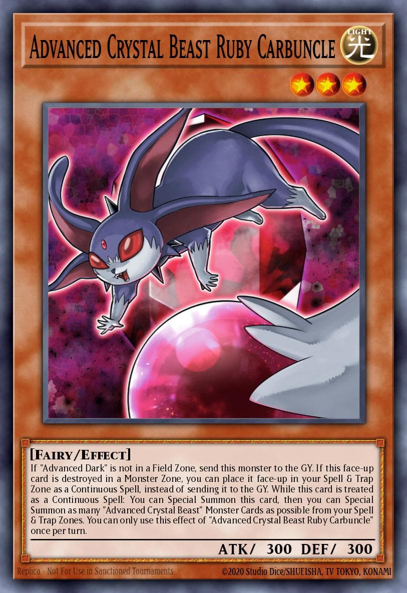 Advanced Crystal Beast Ruby Carbuncle Battles of Legend: Crystal Revenge card