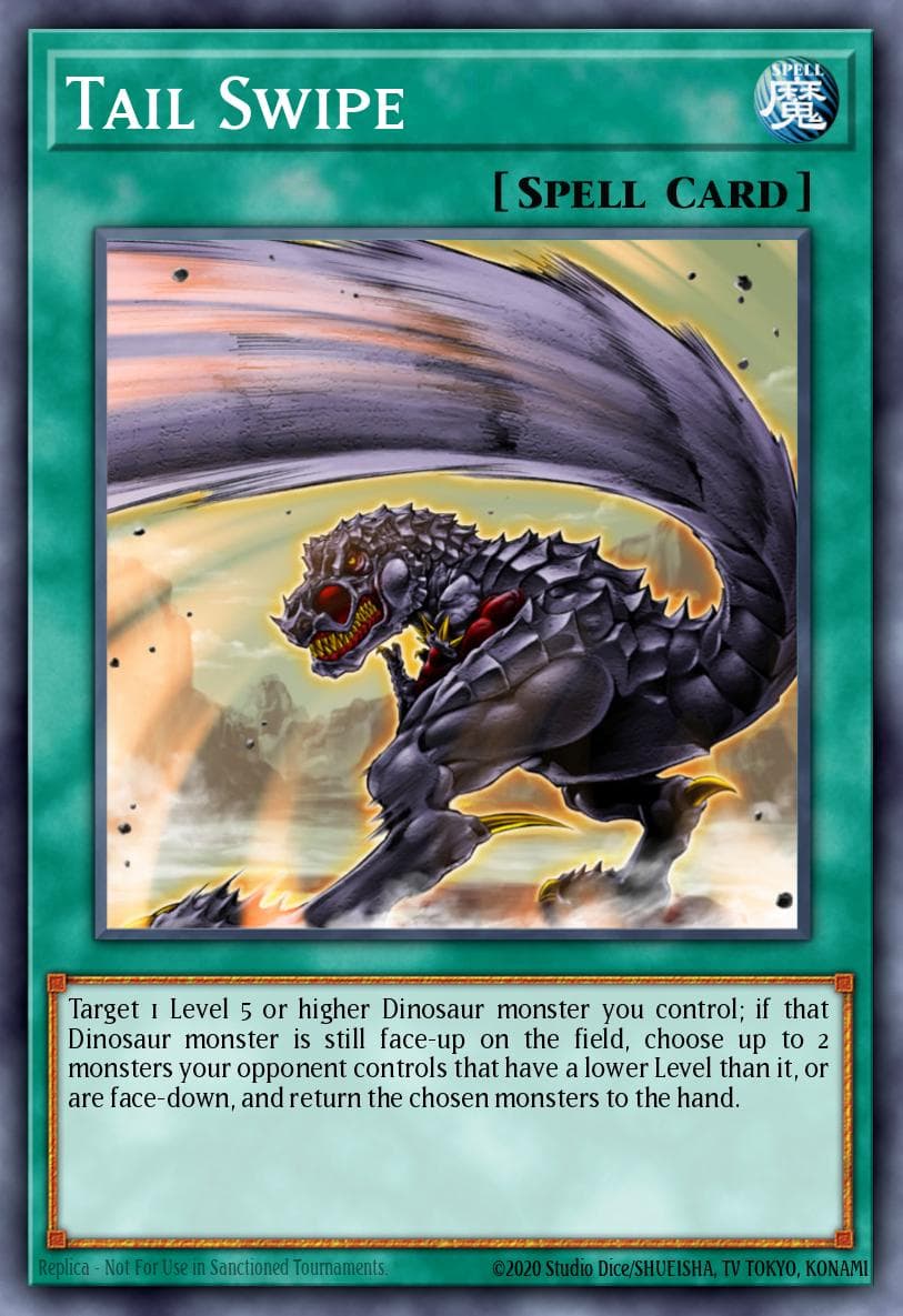 Tail Swipe Structure Deck: Dinosaur's Rage Special Set card