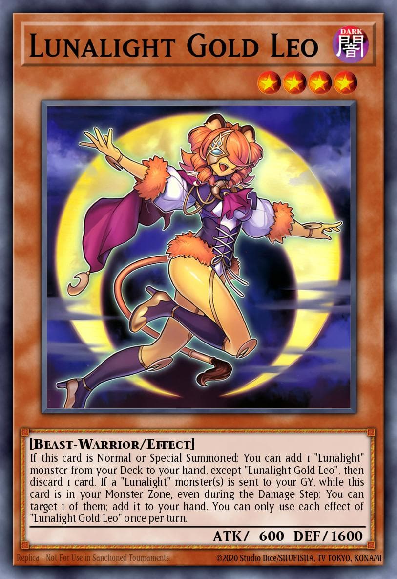 Lunalight Gold Leo Duelist's Advance card