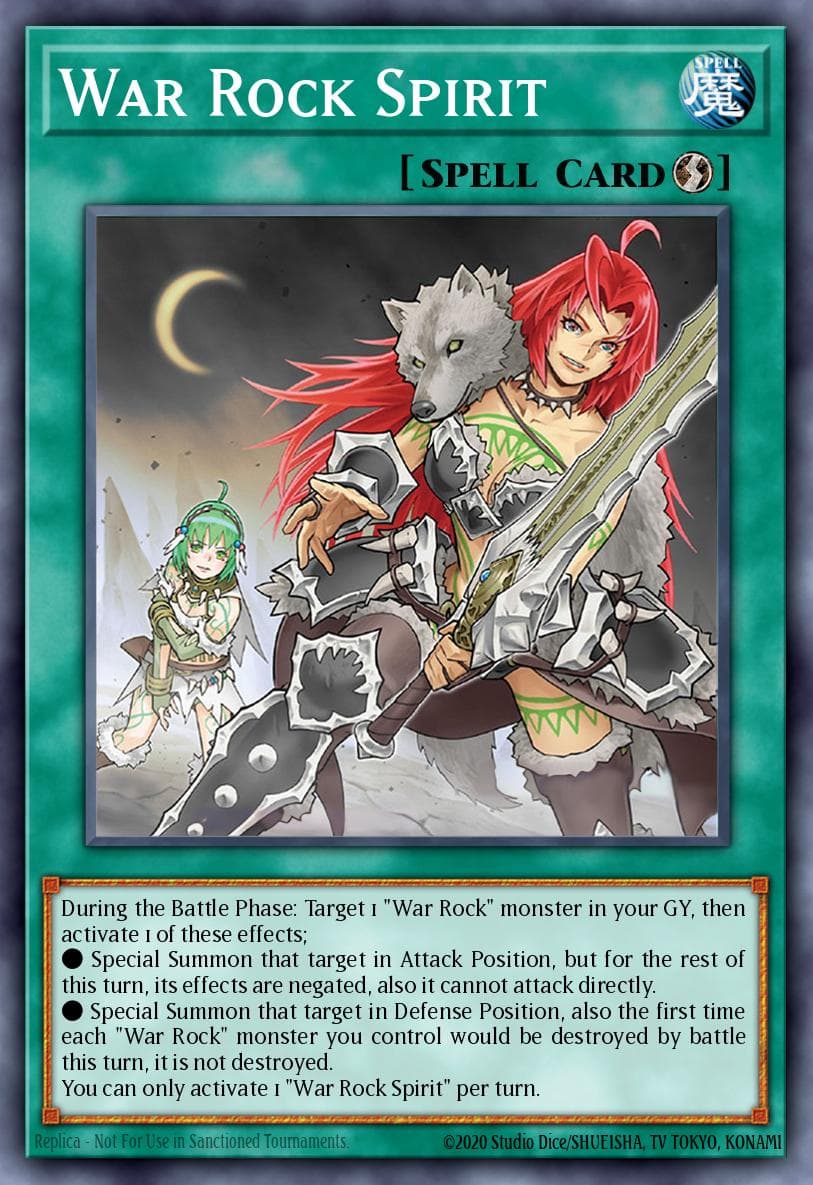 War Rock Spirit Lightning Overdrive Premiere! promotional card card