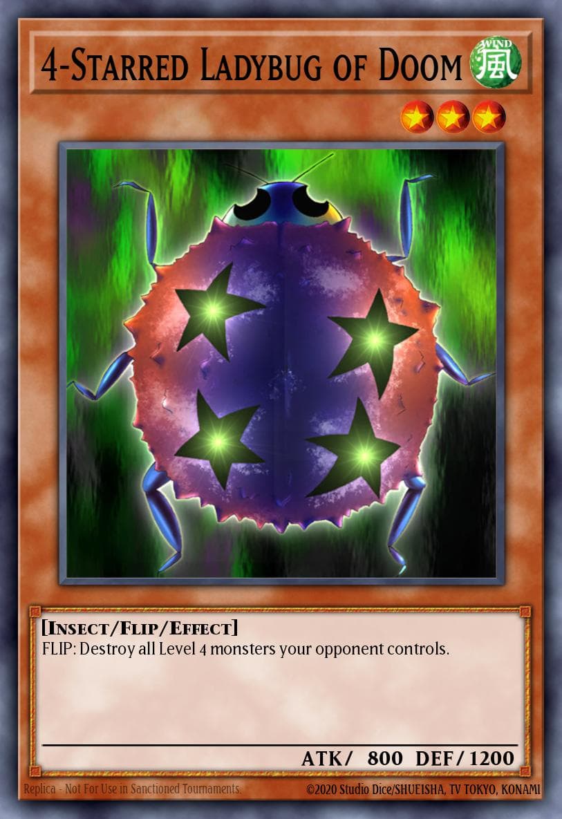 4-Starred Ladybug of Doom Pharaoh's Servant card