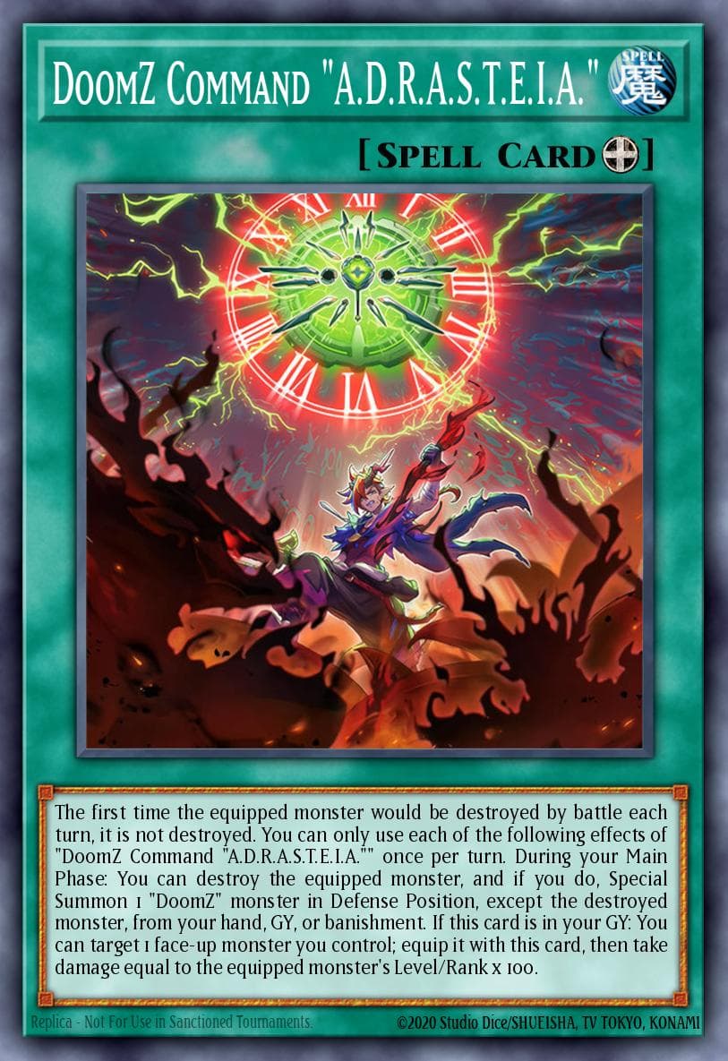 DoomZ Command "A.D.R.A.S.T.E.I.A." Blazing Dominion card