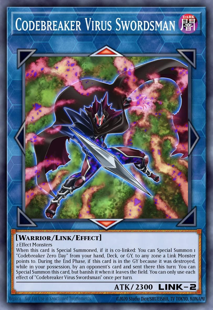 Codebreaker Virus Swordsman Eternity Code Premiere! promotional card card