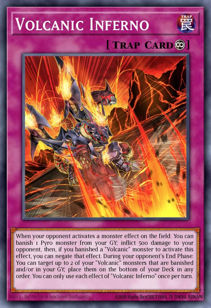 Volcanic Inferno Legendary Duelists: Soulburning Volcano card