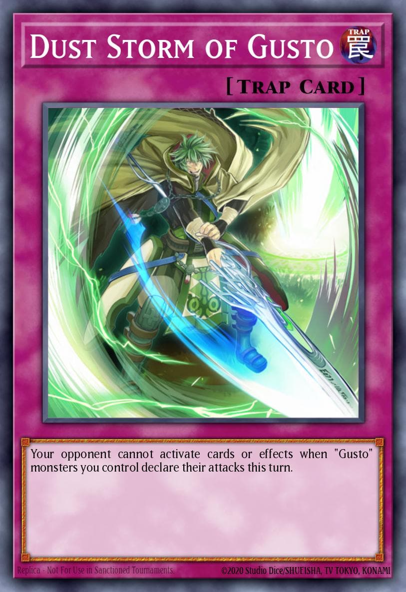 Dust Storm of Gusto Duel Terminal 7b card