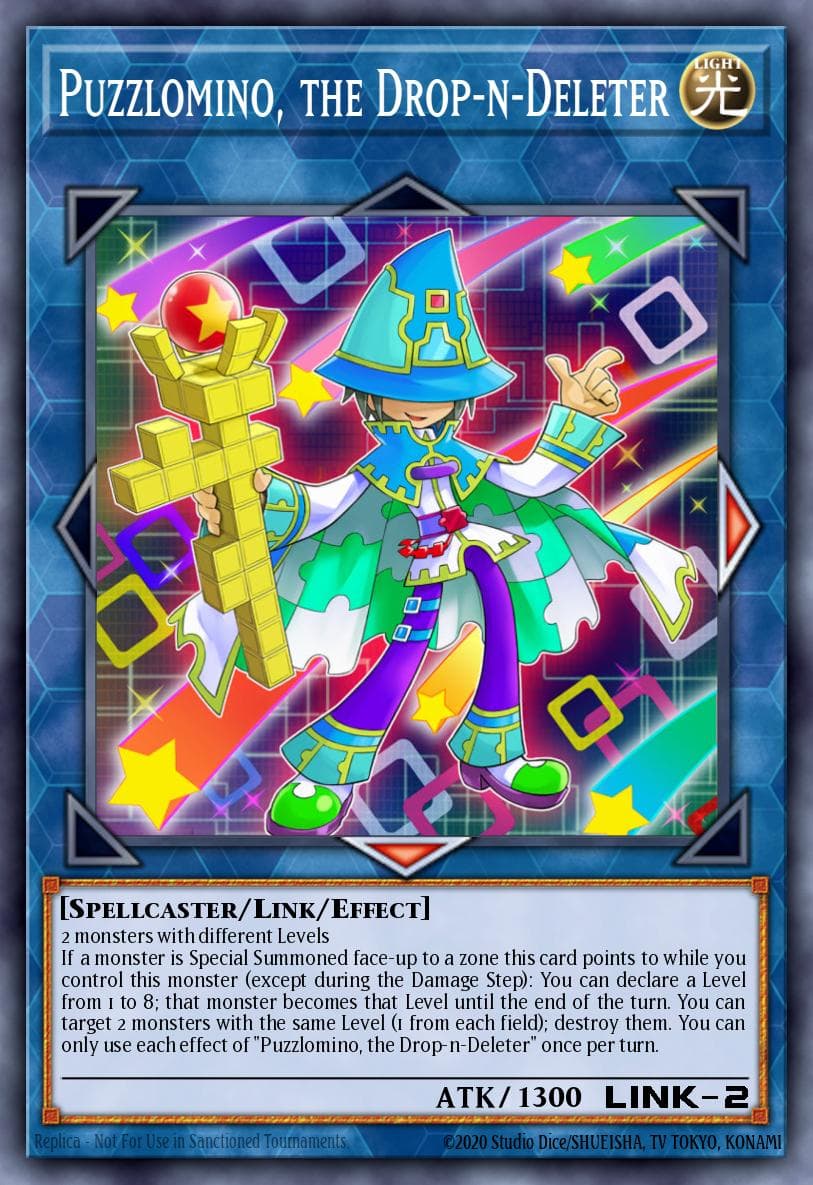Puzzlomino, the Drop-n-Deleter Dark Neostorm Special Edition card