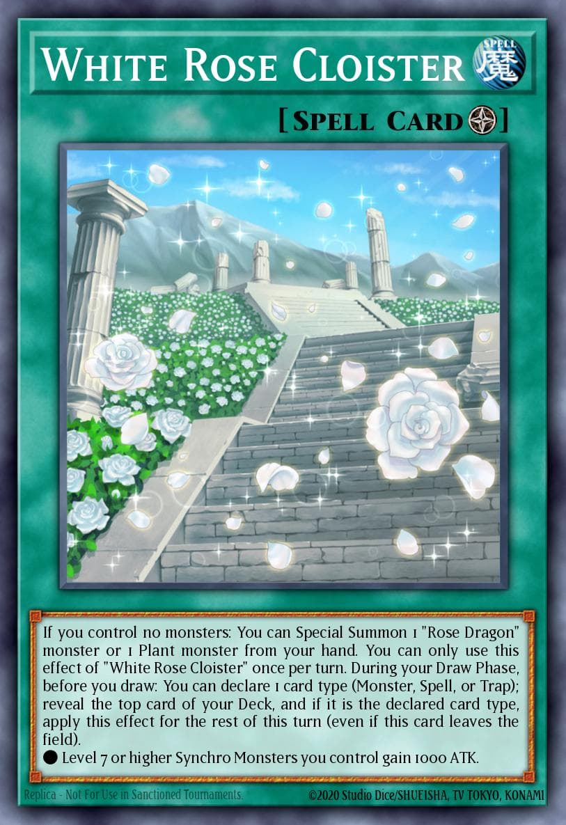 White Rose Cloister Legendary 5D's Decks card