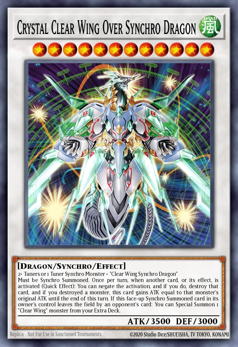 Crystal Clear Wing Over Synchro Dragon Supreme Darkness card
