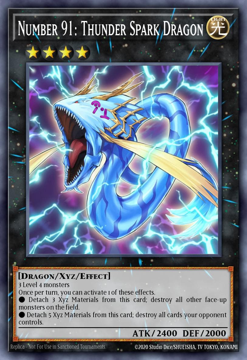 Number 91: Thunder Spark Dragon Return of the Duelist: Special Edition card