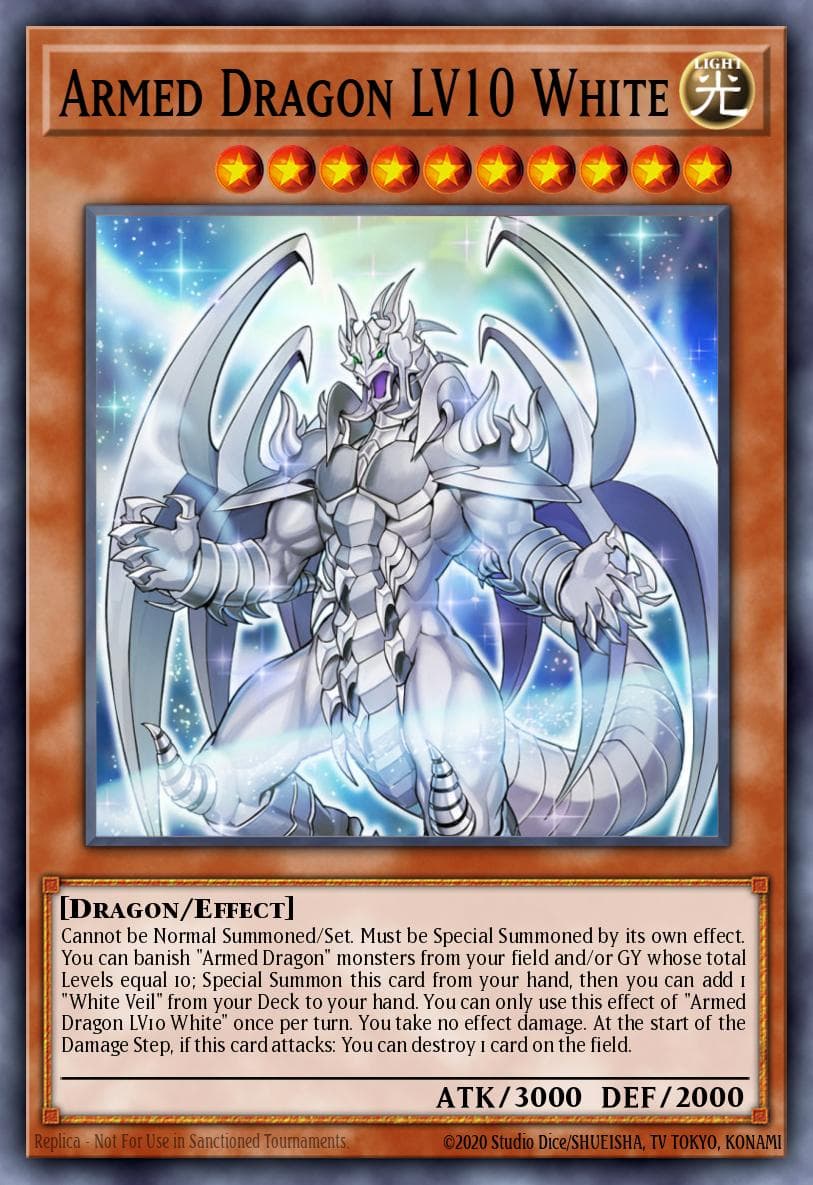 Armed Dragon LV10 White 2022 Tin of the Pharaoh's Gods card