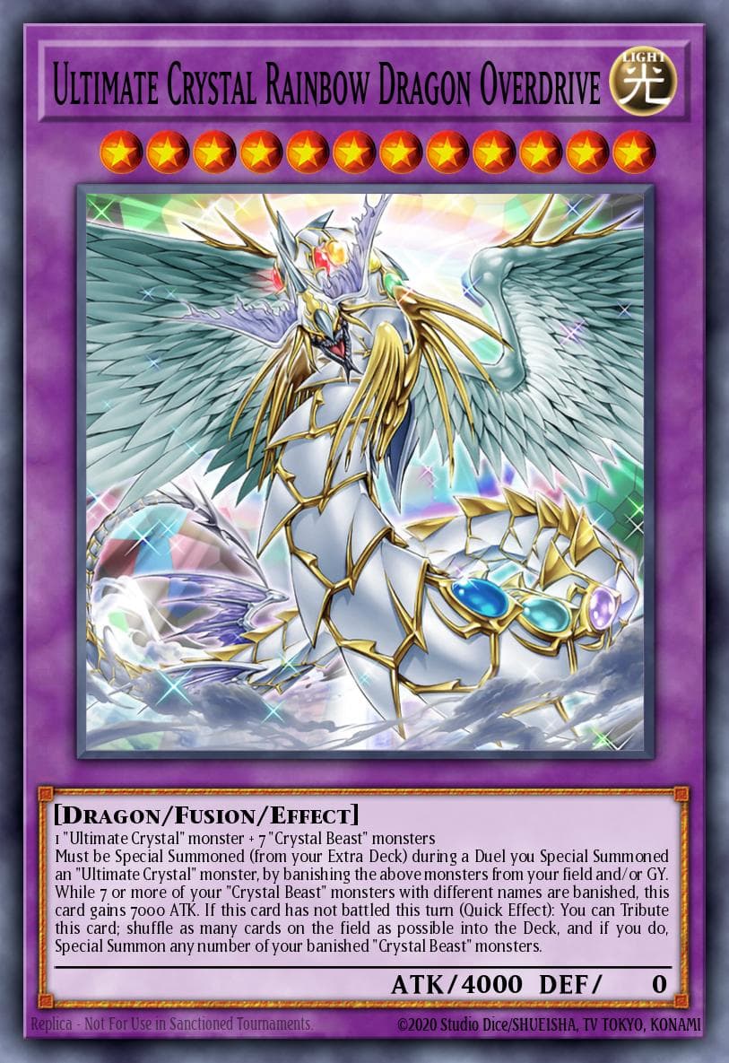 Ultimate Crystal Rainbow Dragon Overdrive Structure Deck: Legend of the Crystal Beasts card