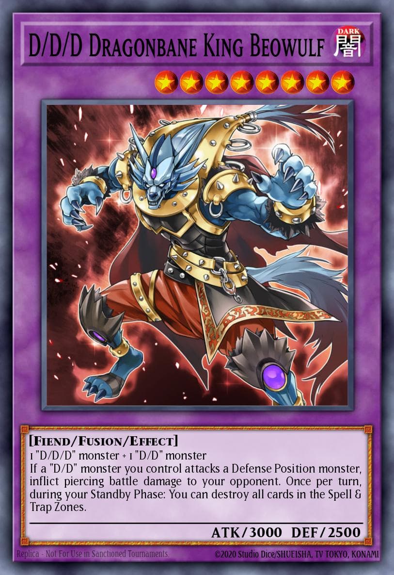 D/D/D Dragonbane King Beowulf Pendulum Domination Structure Deck card