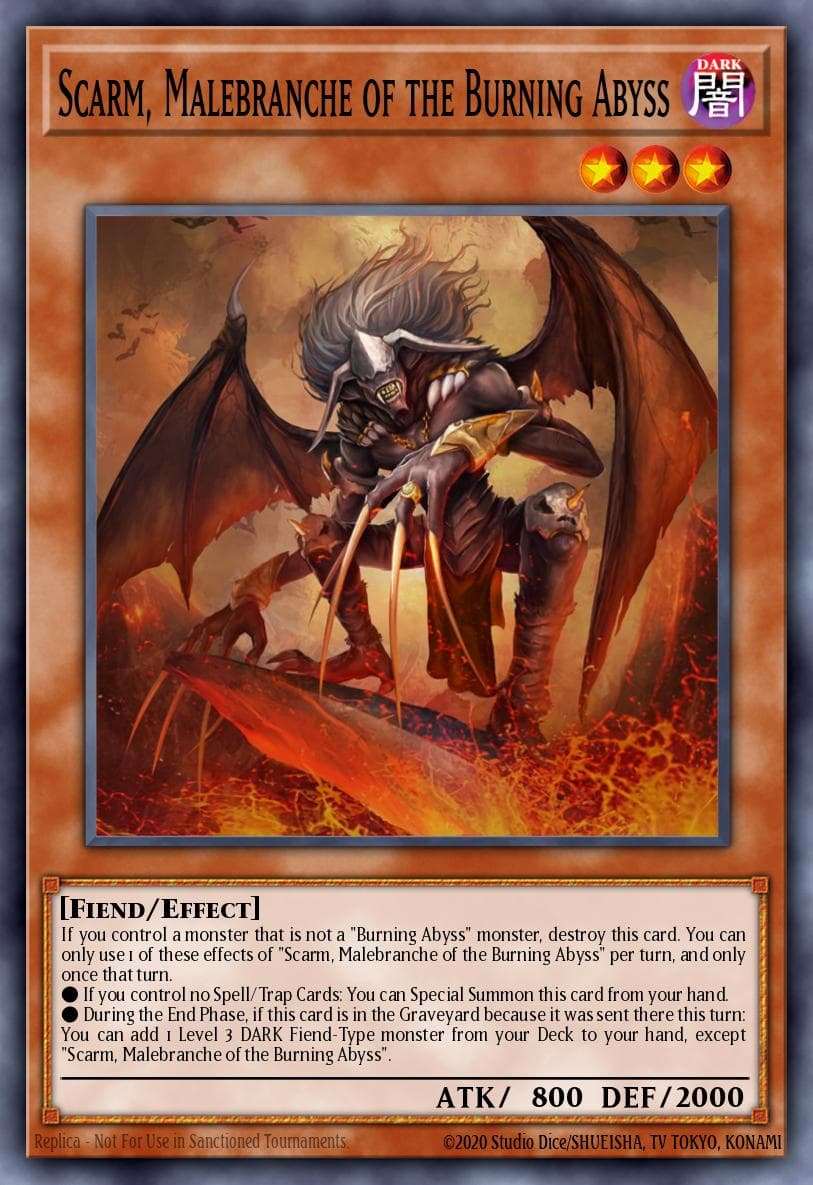 Scarm, Malebranche of the Burning Abyss Astral Pack Seven card