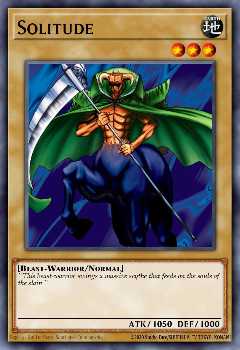Solitude 遊戲王 card