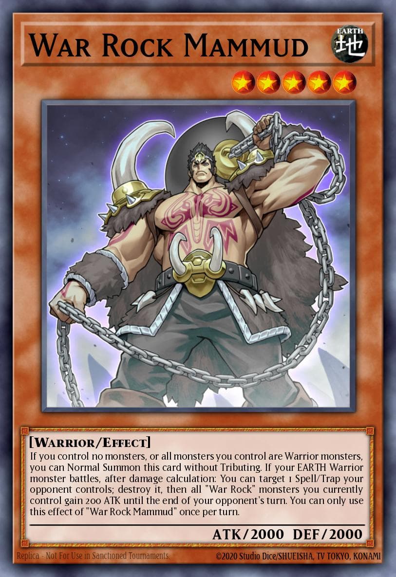 War Rock Mammud Lightning Overdrive Premiere! promotional card card