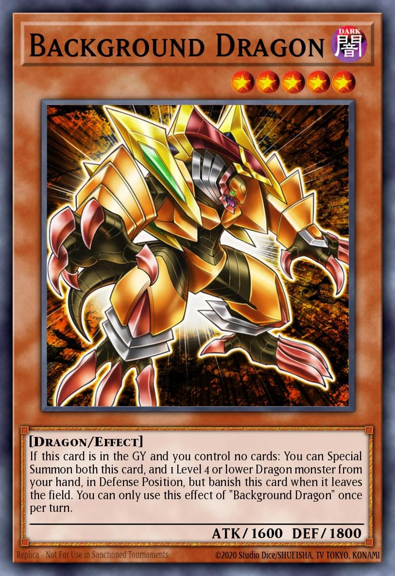 Background Dragon Flames of Destruction Special Edition card