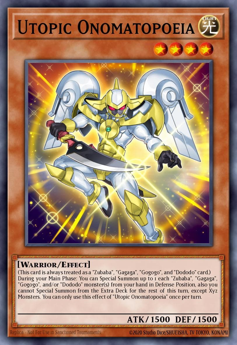 Utopic Onomatopoeia Duel Power card