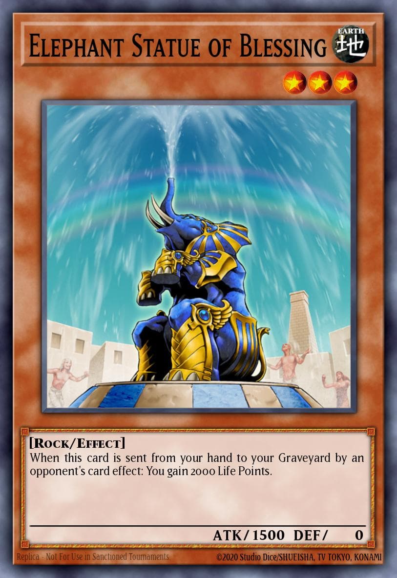 Elephant Statue of Blessing Ancient Sanctuary card
