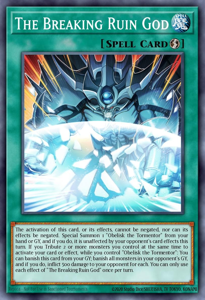 The Breaking Ruin God 2022 Tin of the Pharaoh's Gods card
