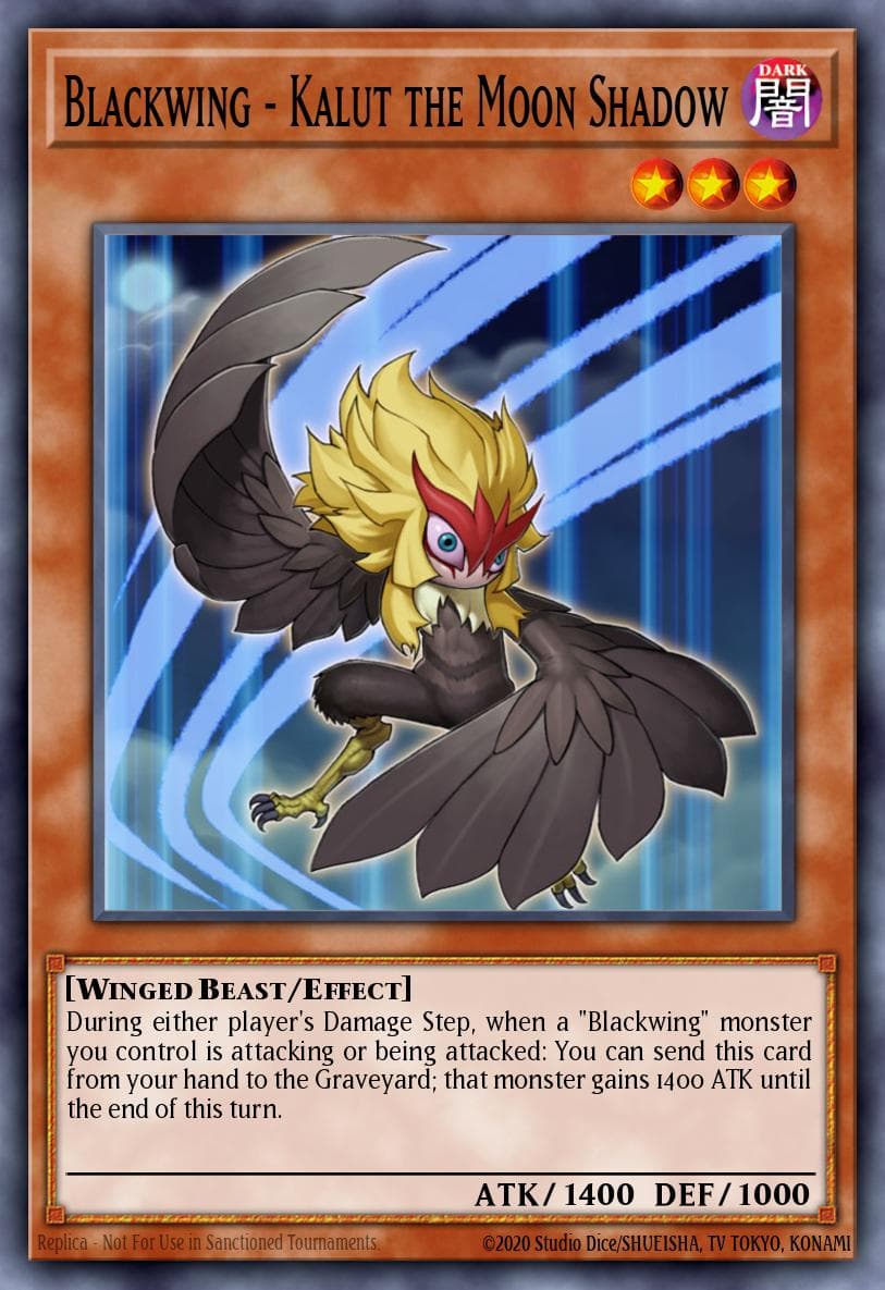 Blackwing - Kalut the Moon Shadow Duelist League 2 participation cards card