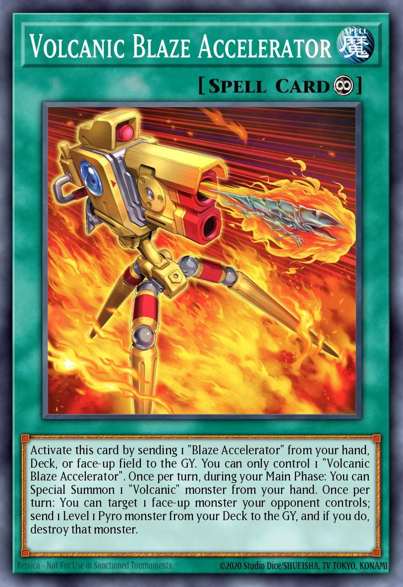 Volcanic Blaze Accelerator Legendary Duelists: Soulburning Volcano card