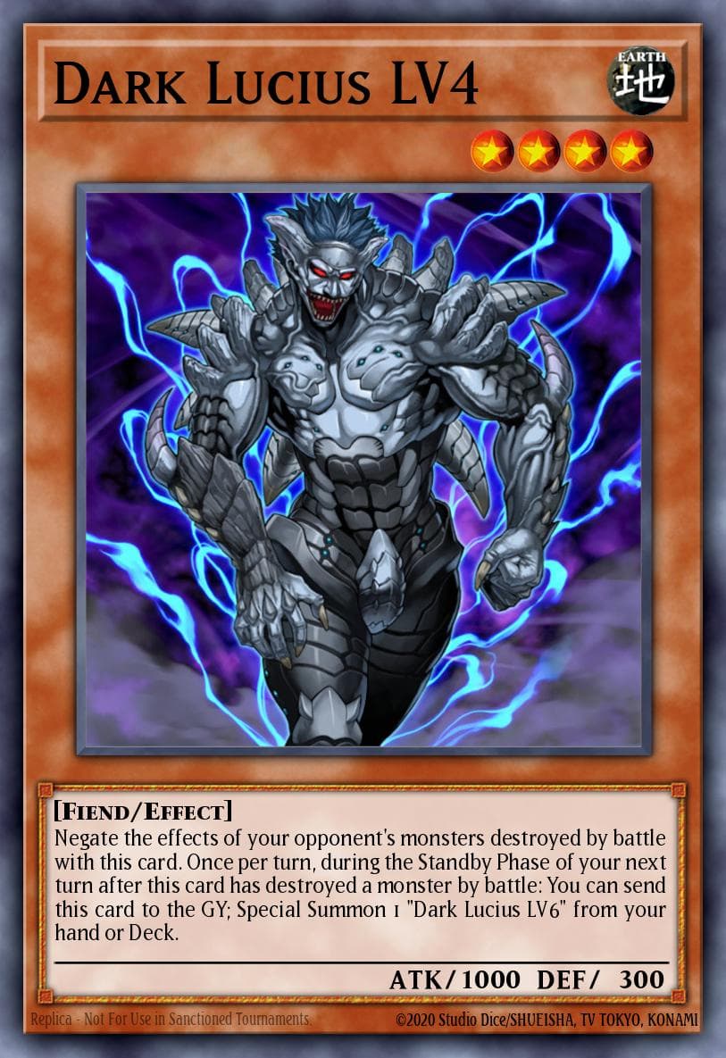 Dark Lucius LV4 Cyberdark Impact card