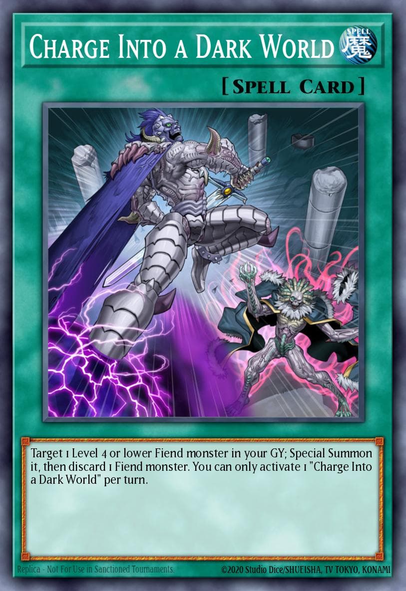 Charge Into a Dark World Phantom Rage Premiere! promotional card card