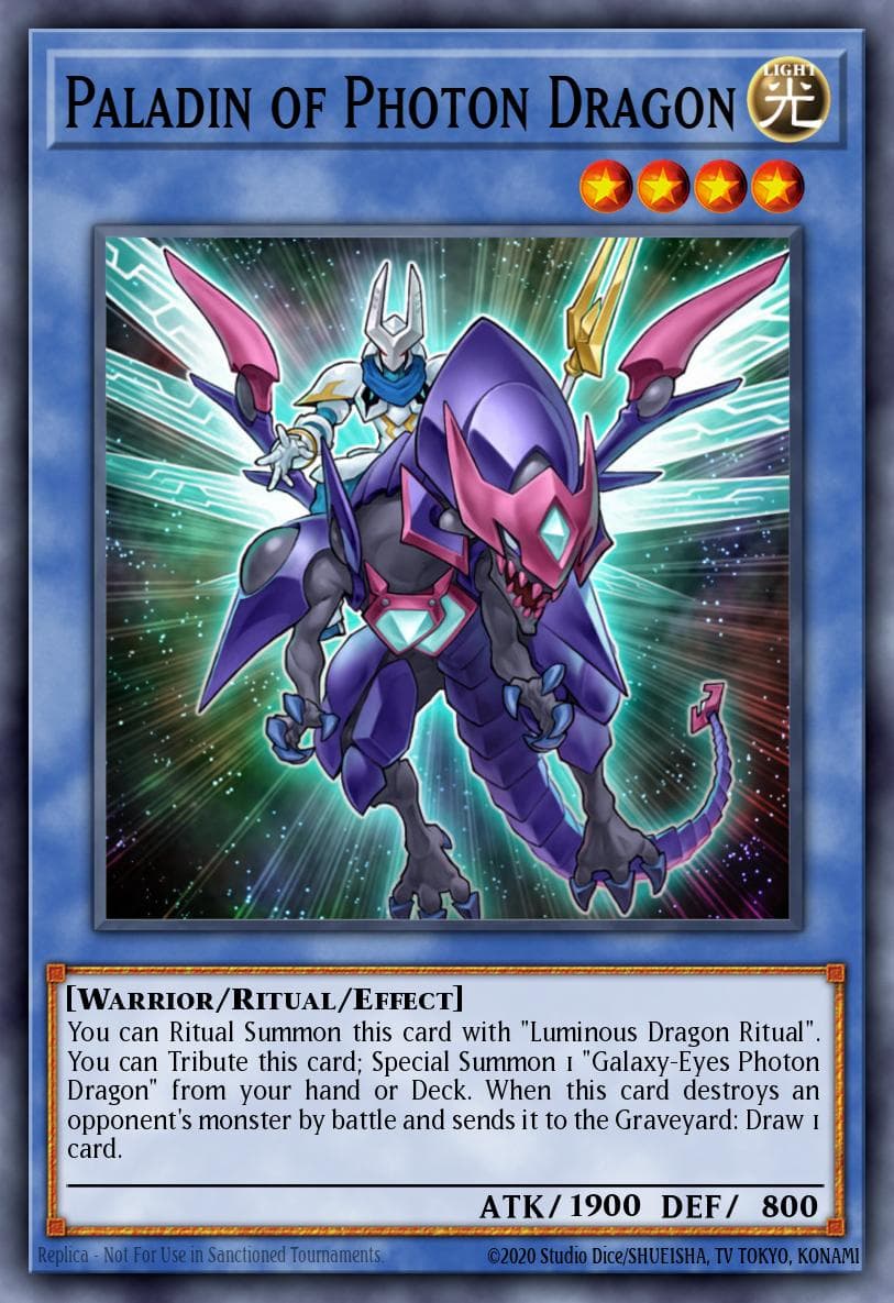 Paladin of Photon Dragon Legacy of the Valiant: Deluxe Edition card
