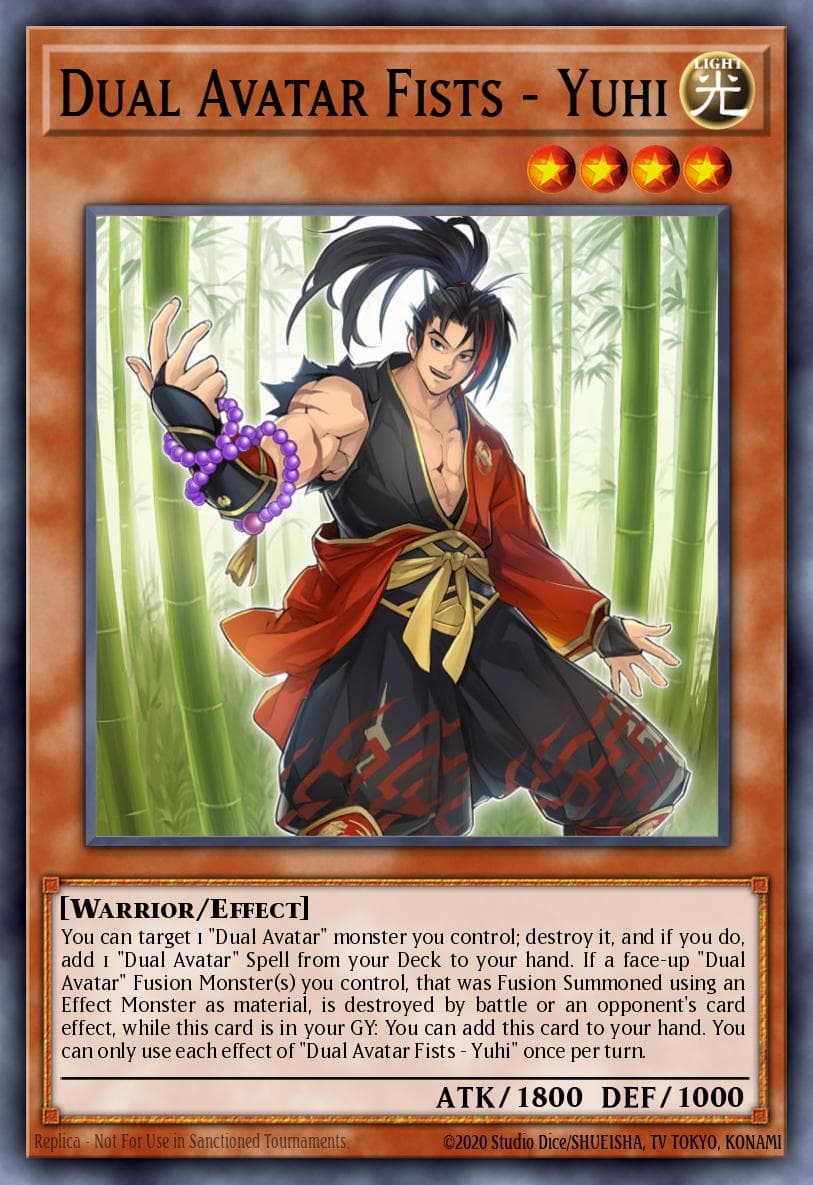 Dual Avatar Fists - Yuhi Phantom Rage Premiere! promotional card card