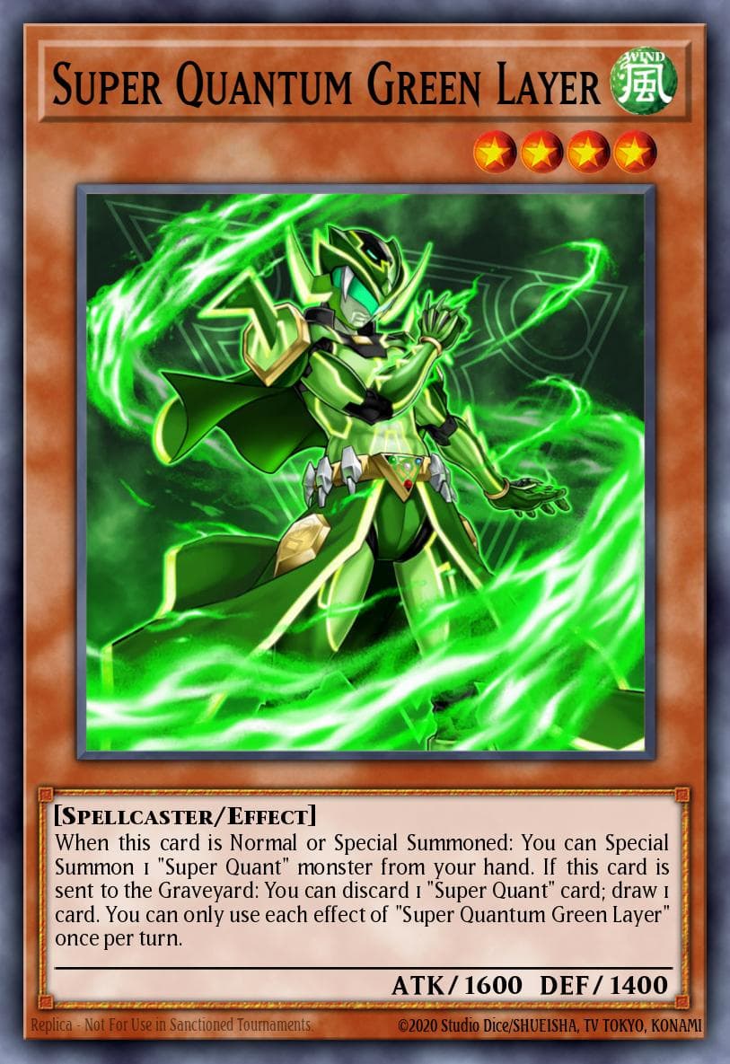 Super Quantum Green Layer Wing Raiders card