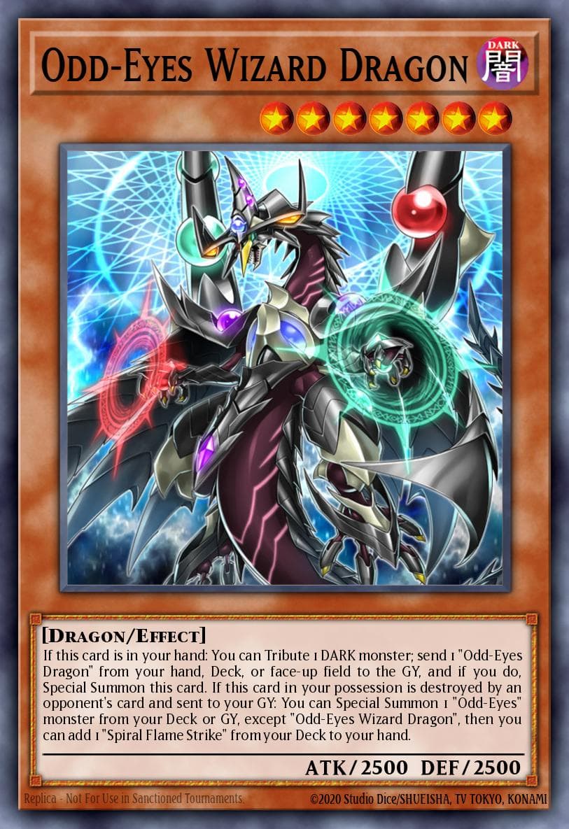 Odd-Eyes Wizard Dragon Legendary Duelists: Magical Hero card