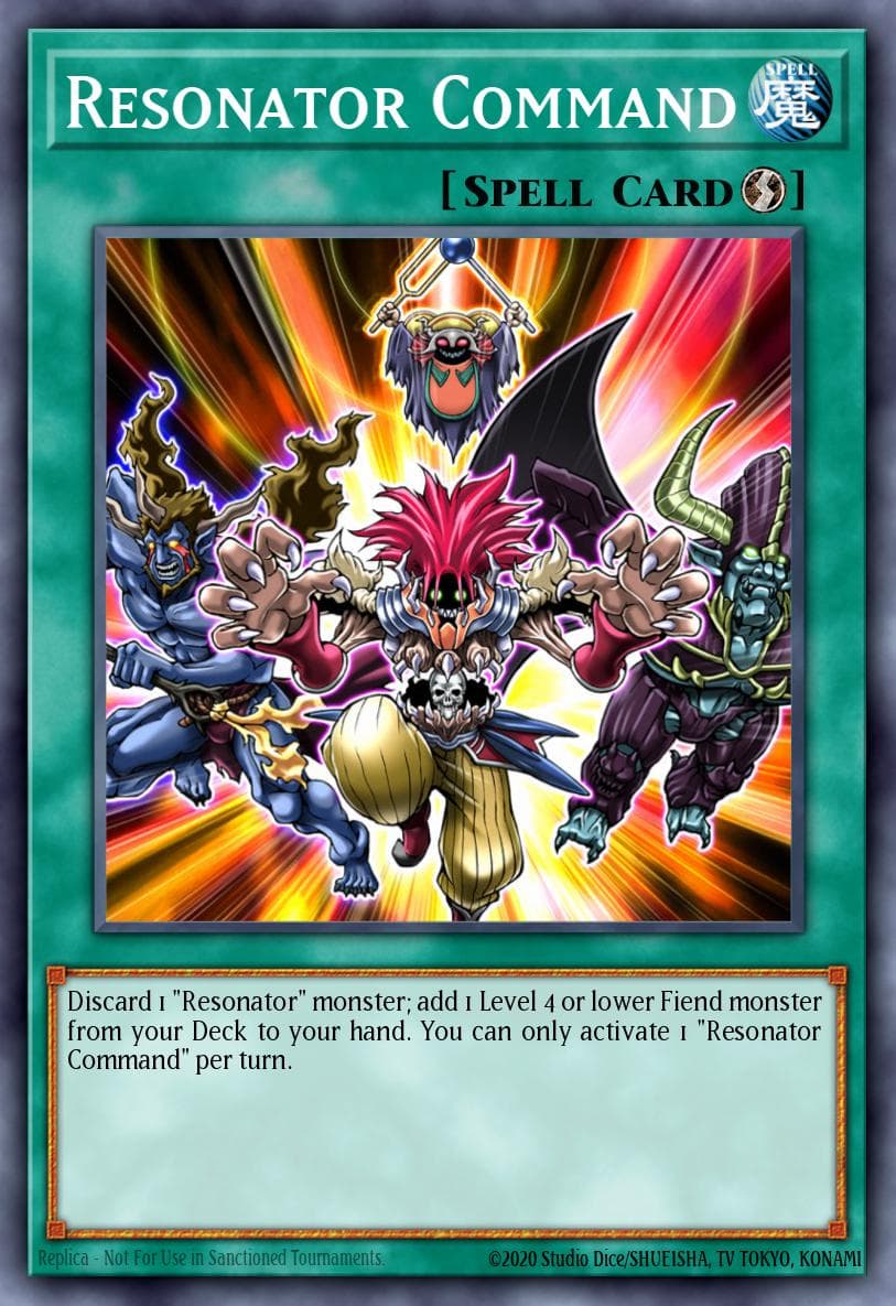 Resonator Command Eternity Code Premiere! promotional card card