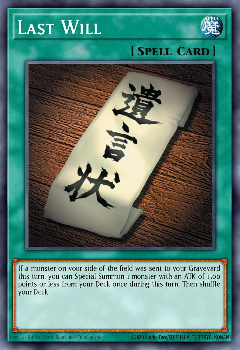 Last Will Starter Deck: Yugi Evolution card