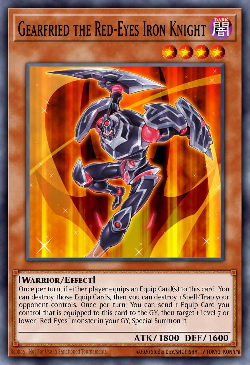 Gearfried the Red-Eyes Iron Knight Legendary Duelists card