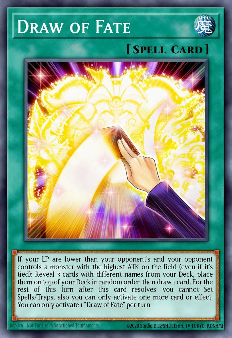 Draw of Fate Egyptian God Deck: Slifer the Sky Dragon card