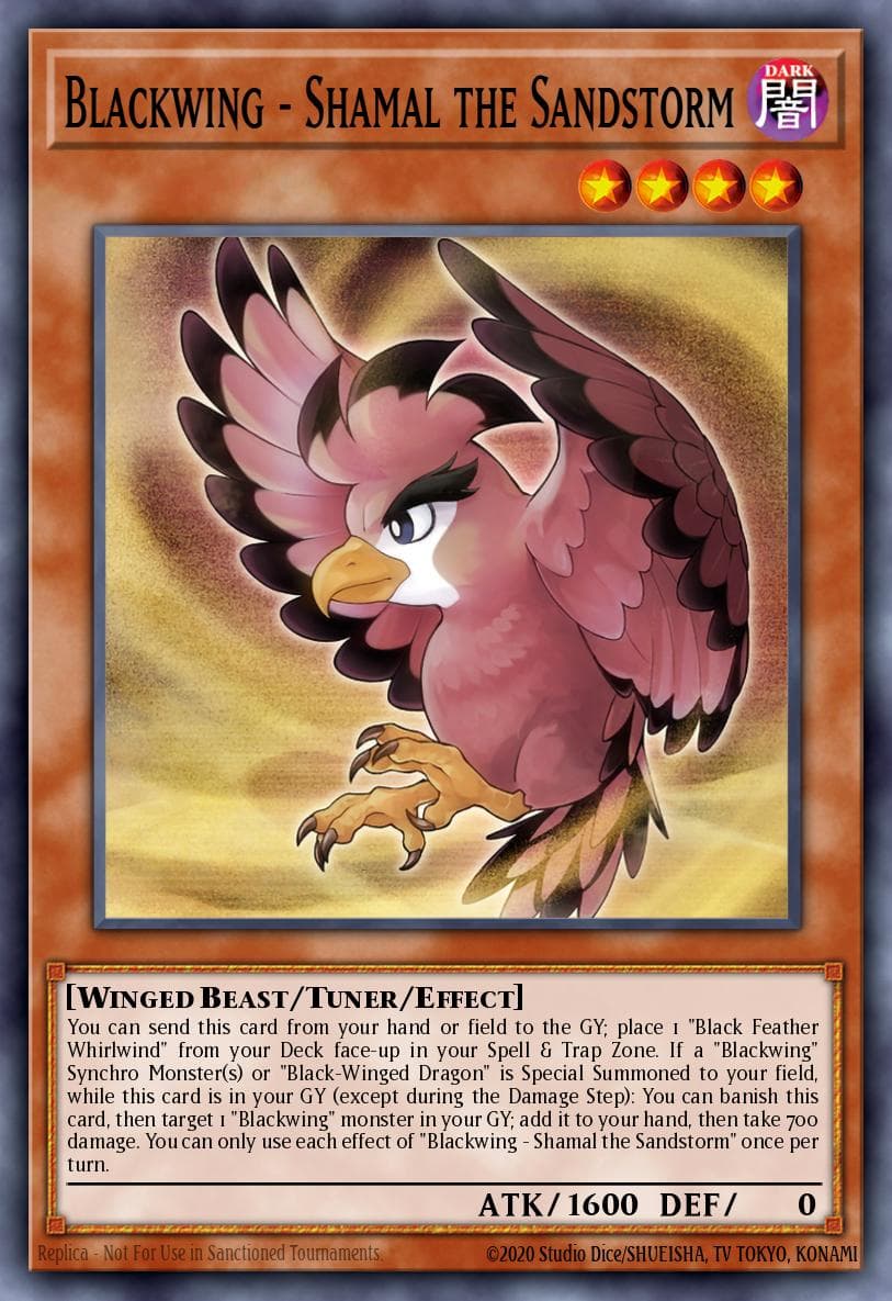 Blackwing - Shamal the Sandstorm Legendary 5D's Decks card
