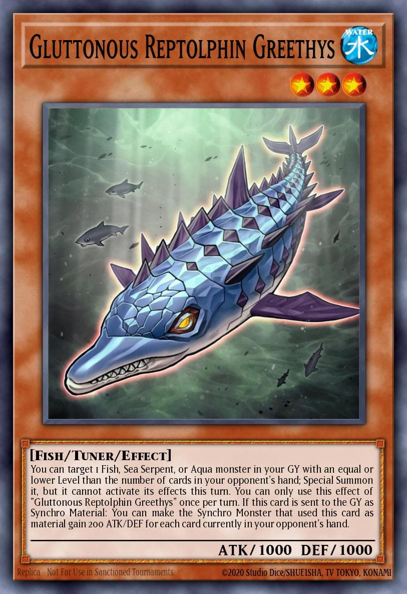 Gluttonous Reptolphin Greethys Phantom Rage Premiere! promotional card card