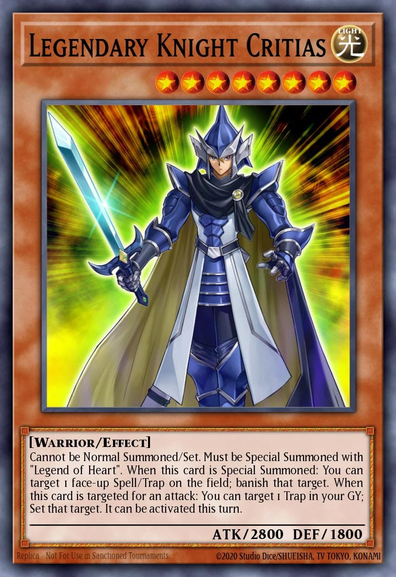 Legendary Knight Critias Dragons of Legend: The Complete Series card