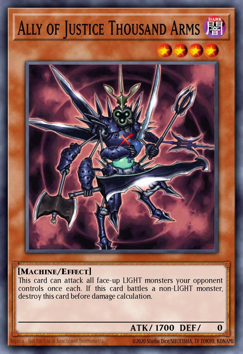Ally of Justice Thousand Arms Duel Terminal 1 card