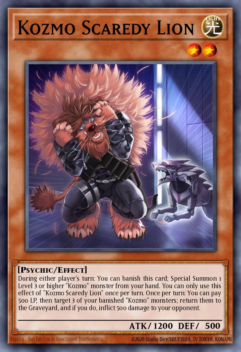 Kozmo Scaredy Lion Shining Victories: Special Edition card