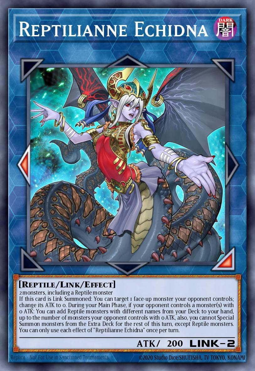 Reptilianne Echidna Duel Overload card