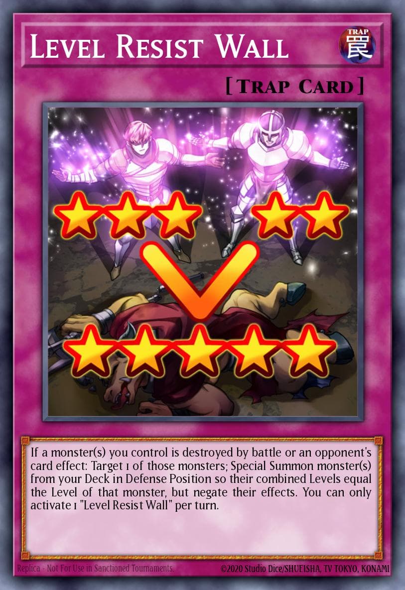 等级抗蚀墙 遊戲王 card
