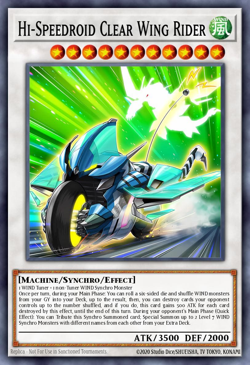 Hi-Speedroid Clear Wing Rider Legendary Duelists: Synchro Storm card