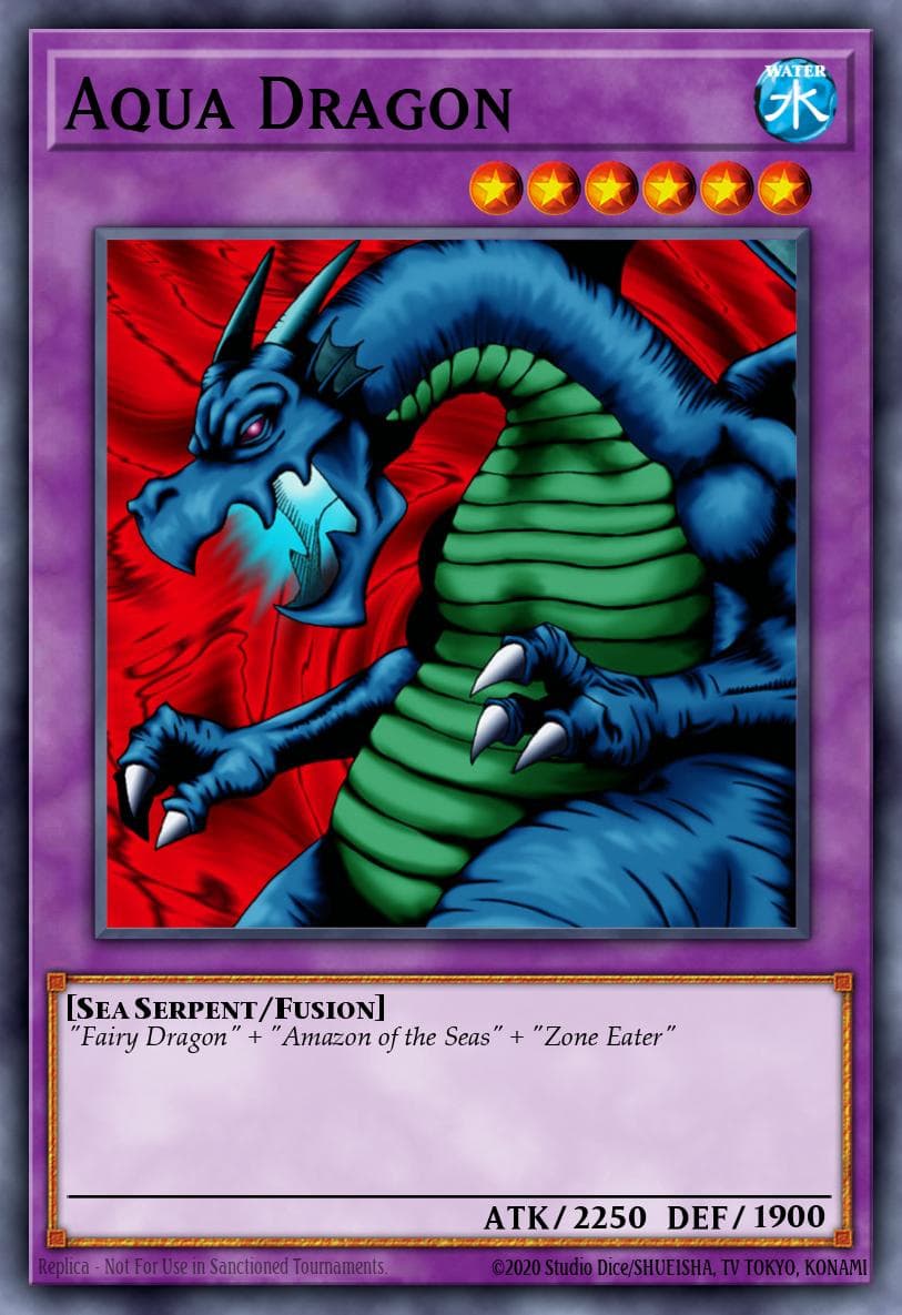Aqua Dragon McDonald's Promotional Cards 2 card