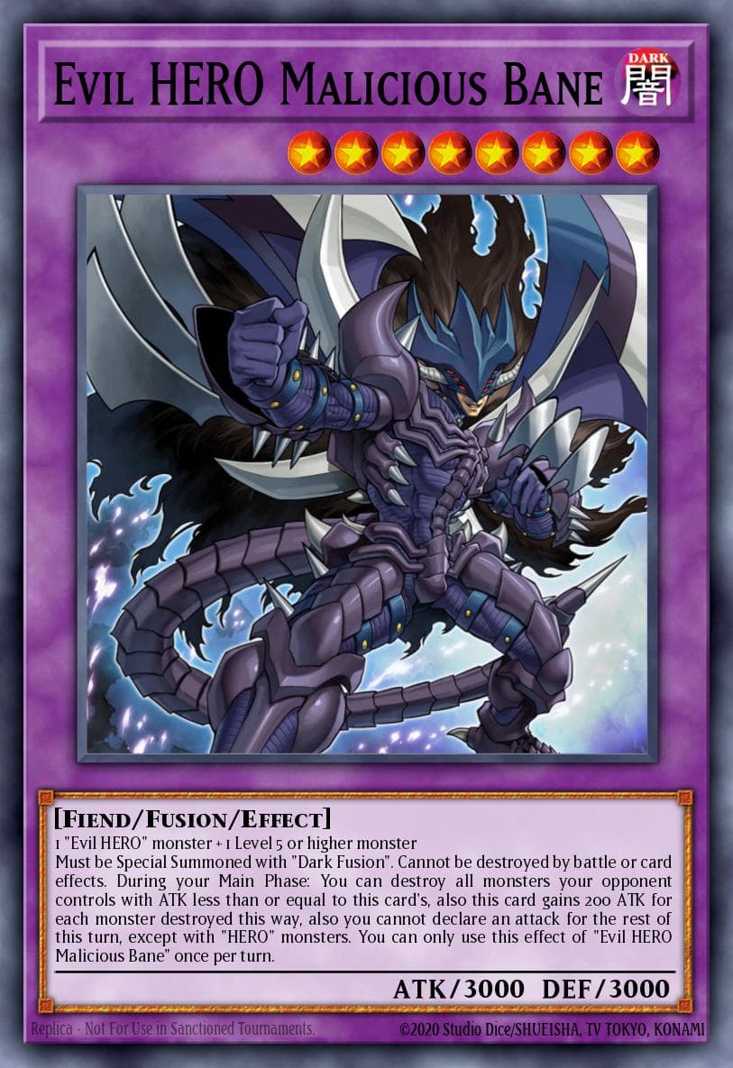 Evil HERO Malicious Bane Legendary Duelists: Immortal Destiny card